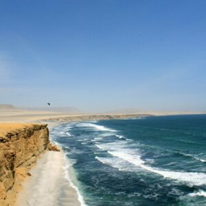 ocean near mountains landscape photo