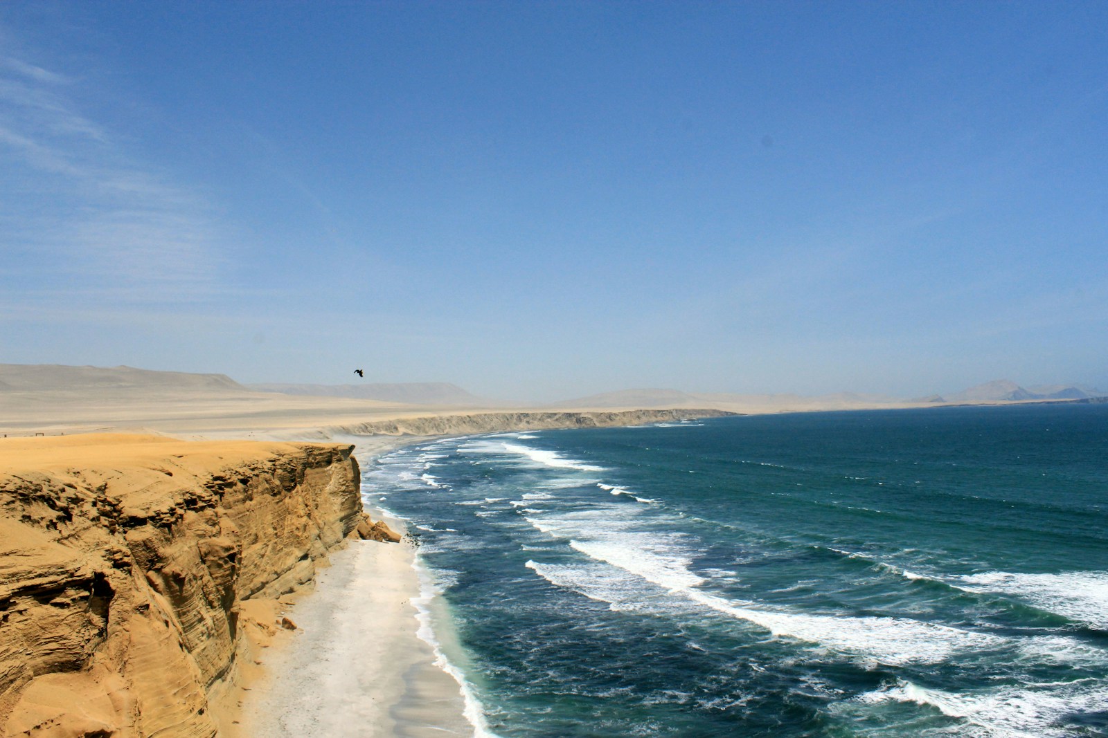 ocean near mountains landscape photo